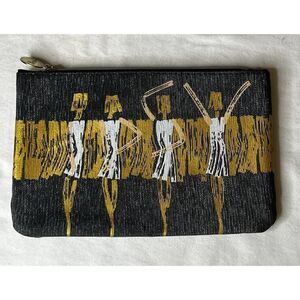 3 for‎ $10 IPSY Glam Bag September 2016 Gray/Gold Metallic Makeup Bag